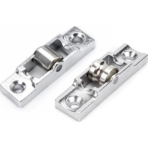 4pcs Zinc alloy Flat/Concave Wheel Slide Doors Window pulley U-type Ball Bearing Wheel Roller Plastic steel Hardware Accessories