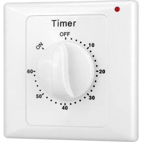 60Mins New Household Equipments Countdown Timer Switch 10A Rotary Switch Timer Smart Light Switch Cover Smart Home Automation