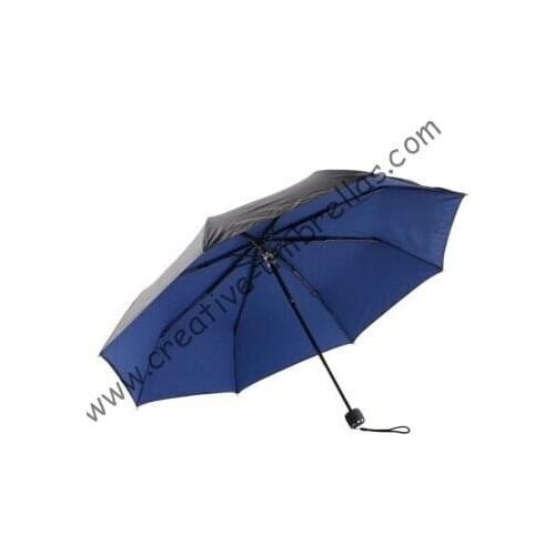Anti-rust umbrellas ,three fold, summer parasol,hand open,windproof,bag parasol,UV protecting,navy blue coating,pantone colour