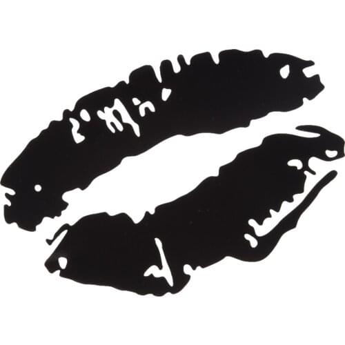 Car Truck Motorcycle Motorbike Scratch Cover Decal Lips Shape Self Adhesive Sticker