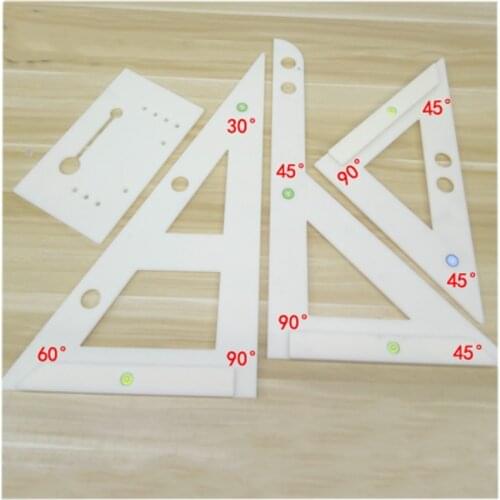 Woodworking triangle ruler Squares 90 degrees Protractor Saw Table Triangle Ruler Cutting Machine Guide Ruler