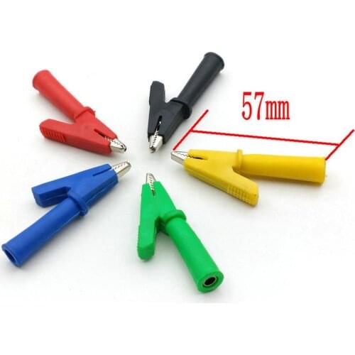Alligator Clips Crocodile for For 4mm Banana Plug Multimeter Pen Cable Probes Crocodile Clip