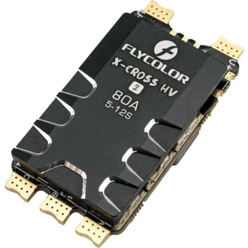 Flycolor X-Cross HV 80A 5-12S BLHeli32 Telemetry Brushless ESC for RC FPV Racing Freestyle Long Range Multicopter