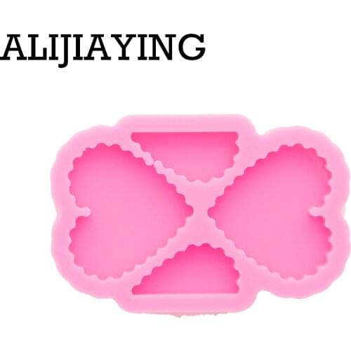 DY0923 Glossy Heart Shape Straw Topper Mold, Silicone Molds for Resin Art, Molds Silicone Crafts , Resin Molds for Epoxy