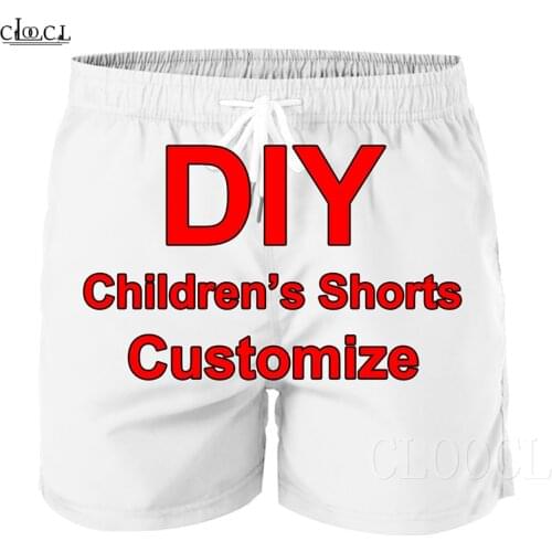 Hot DIY Customized Childrens Shorts 3D Print DIY Personalized Design Kids Image/Photo/Star/Anime/Animal Casual Boys Girl Shorts