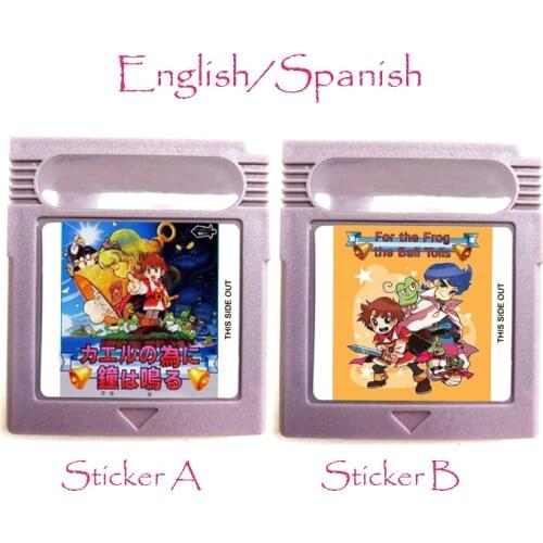 For The Frog The Bell Tolls Memory Cartridge English Spanish Language for 16 Bit Handheld Video Game Console Card Accessories