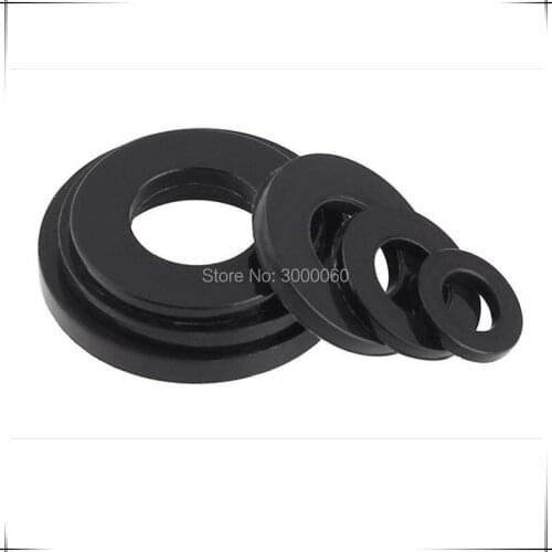 M8*16mm*1.5mm Black Nylon Flat Washer Gasket 1000pcs/bag