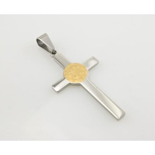 20147 brand new Jewelry double faced Cross Pendant stainless steel jesus Pendant Necklace high quality nice gift wholesale price