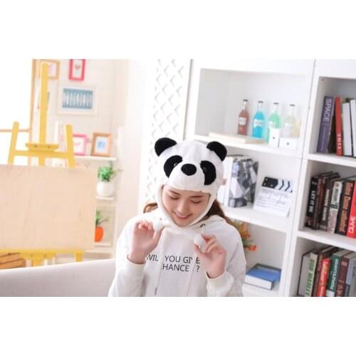 2019 new high-quality cute Panda Hat plush toy baby toys to send girls gifts Christmas gifts supplies Hat