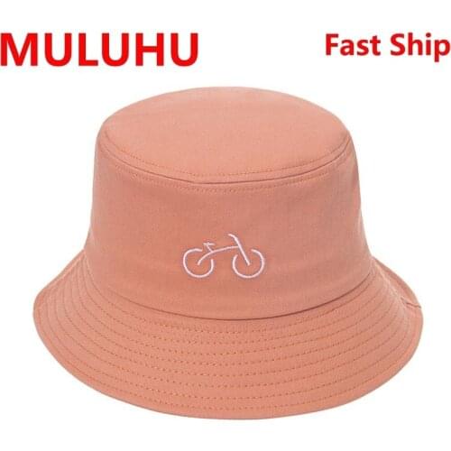 2021 Hip Hop Embroidered Bucket Hat Women Beach Sunscreen Sun Protection Outdoor Cotton Basin Cap Fishermans Hat Panama
