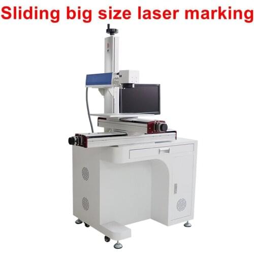 Raycus 50W split desktable fiber laser marking machine for engraving QR code on plastic and metal