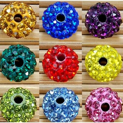 Rt1 wholesale mixed 12mm 100pcs/pack white black crystal Crystal beads bc3 Bracelet accessories