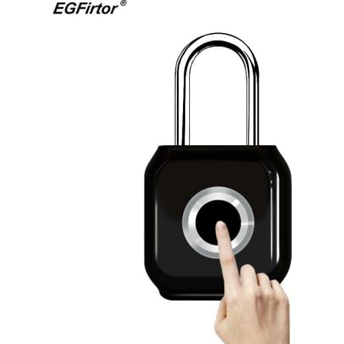 Fingerprint Padlock Smart Keyless Lock For Locker Backpack SuitcaseTravel Luggage Cabinet Drawer Portable USB Rechargeable