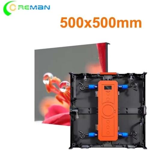 P4.81 outdoor rental led cabinet 500x500mm high brightness nation star chip