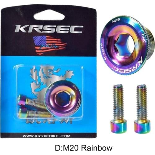 Bicycle Crank Cover Screw Cap M15/M18/M20 MTB Bike Crankset Cover Aluminum Alloy BMX Road Bike Arm Bolt