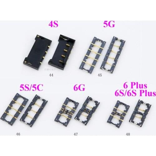 ChengHaoRan Inner FPC Connector Battery Holder Clip Contact on motherboard for iPhone 4s 5G 5S 5C 6G 6 Plus 6S 6S Plus7G 7plus