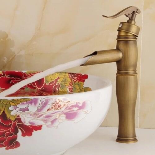 BECOLA High Quality Basin Faucets Antique Bronze Antique Bathroom Tap Brass Faucet Deck Mounted GZ-8012