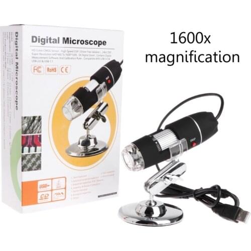 2021 High Quality New 1600X 2MP Zoom Microscope 8 LED USB Digital Handheld Magnifier Endoscope Camera
