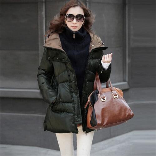 Plus Size 5XL Hooded Oversized Coats Casacas Jacket Winter Jacket Women Thick Down Cotton Jacket Parka HK239