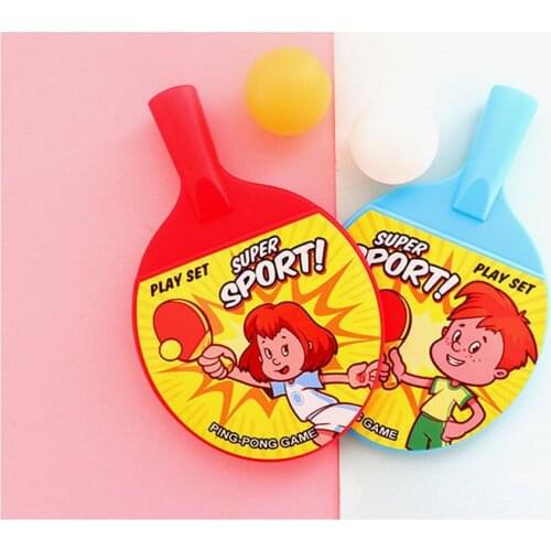1 pair Novelty Child Dual Plastic Table tennis pingpong Racket Baby Sports kids Child Sports Top Recommended
