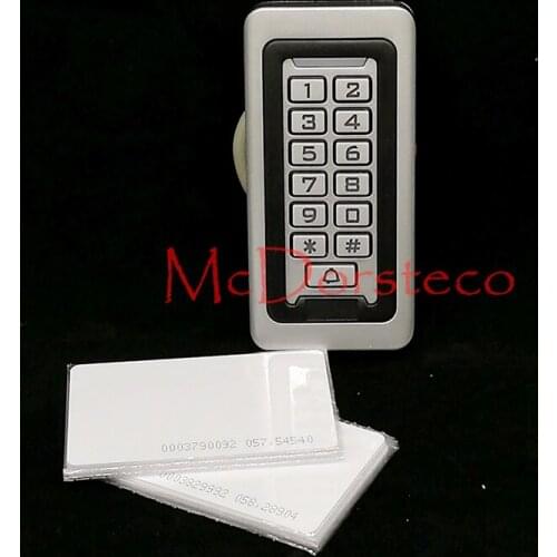 12V 24V Metal Case 125KHZ Keypad Door Access Control System IP68 Waterproof Metal Case Shell with Backlight Keypad