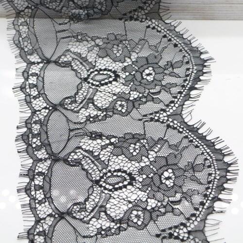 16cm black eye lash lace DIY lace trim