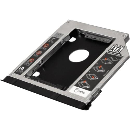 2nd HDD Enclosure SSD HDD Case 9.5mm SATA to SATA For Dell E6420 E6320 E6520 E6430 E6430s E-series HDE6420-SS