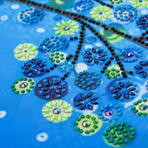 4 Set DIY 5D Special Shaped Seasons Tree Diamond Painting Kits Rhinestone