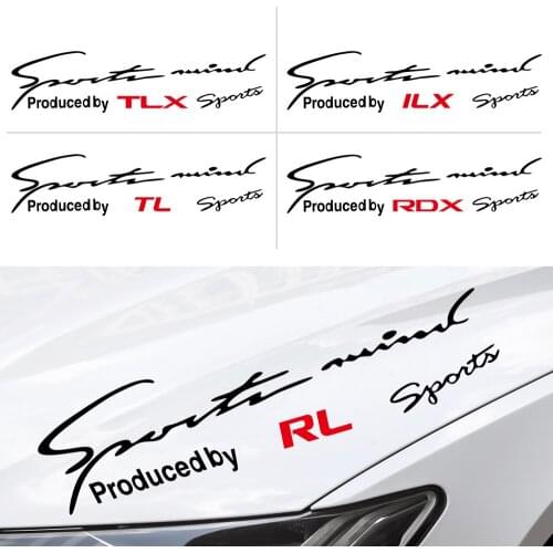 Car Styling 1pcs For Acura MDX ILX RDX TLX TL RL Accessories Car Vinyl Reflective Sport Racing Light Eyebrows Stickers