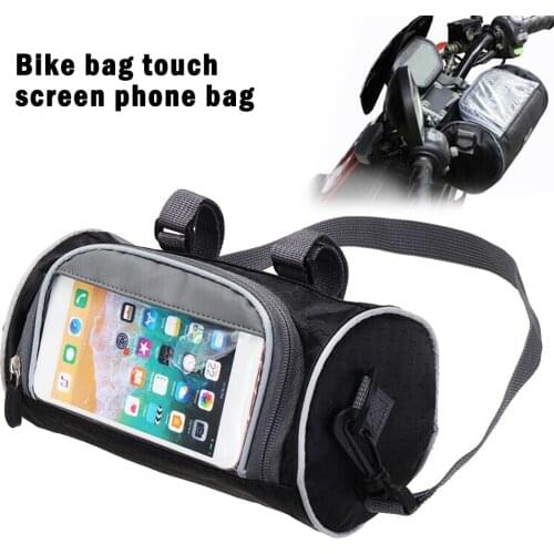 Large Bicycle Bag For Cycling Handlebar Front Tube Bike Phone Bag Waterproof Touch Screen Pack For Bicycle Rading Accessories