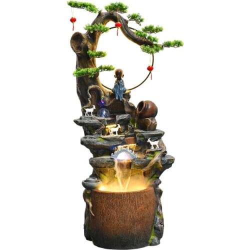 Cy Large Floor Fengshui Wheel Water Circulation Fountain Fish Tank Courtyard Landscape Furnishing Articles