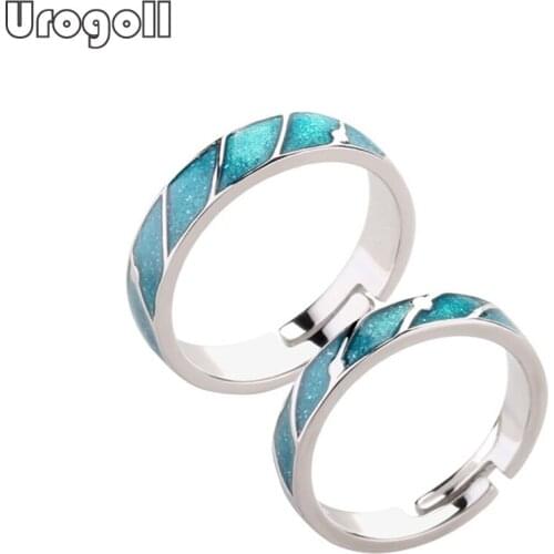 Pure 925 Sterling Silver Fine Jewelry Rings For Women Men Luxury Wedding Engagement Anniversary Silver 925 Couple Ring Jewelry