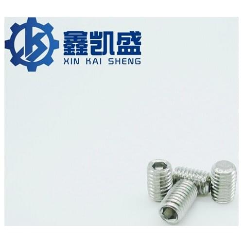 DIN913 M8 Hexagon Socket Fastening Headless Screw Flat End Hexagon Socket Machine Meter Stainless Steel 304 Sastening Screw