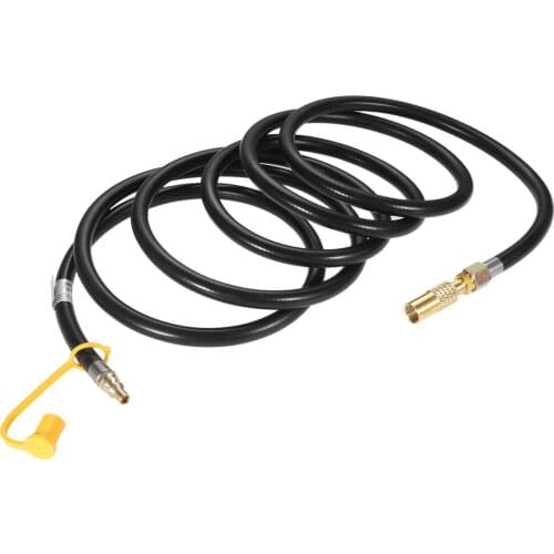 Dophee 1pc 12FT Low Pressure 1/4" Quick Connect Disconnect Plug RV Trailer Propane Extension Hose Hook Up