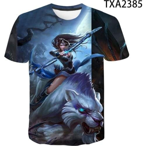 Fashion Summer Dota 2 T-shirt Men Women Children 3D Printed T shirts Horror Tops Boy Girl Kids Summer Short Sleeve Cool Tees