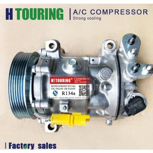 SD 7C16 AC Compressor For Peugeot 407 Citroen C5 6453WY 9656572680 6453RG 9648238480 6453RA 9660555380 9670022180 9671820480 6PK