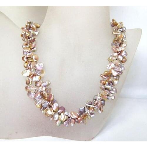 Favorite Pearl Necklace Bridesmaid Gift Handmade Fine Jewelry Statement Charming Baroque Freshwater Pearl Charming Women Gift