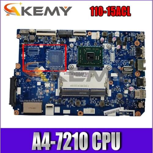 Akemy CG521 NM-A841 Motherboard For Lenovo 110-15ACL Laptop Motherboard CPU A4-7210 DDR3 100% Test Work