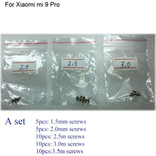 30PCS a set Silver Screw For Xiaomi mi 9 Pro mainboard motherboard Cover Screws Repair Parts For Xiaomi mi9 Pro 9Pro