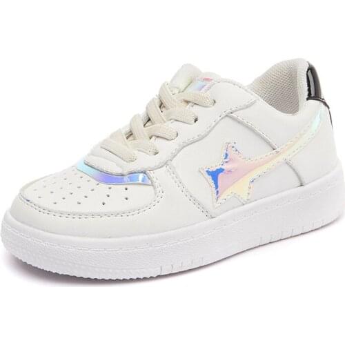 2021 Spring New Boys and Girls Childrens Sports Shoes Low-top White Shoes Boys Fashion Casual Shoes Children' Sneakers 26-36