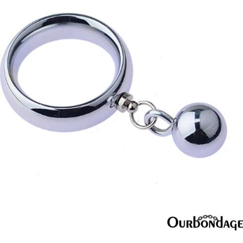 Ourbondage 3 Size Tyre Shape Ball and Penis Stretcher Scrotum Pendant Restraint Penis Traning Ball Weighter For Men Gay Sex Toy