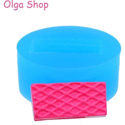 GYL039 21mm Wafer Waffer Biscuit Silicone Mold - Kitchen Baking Tools, Fondant, Cookie, Chocolate, Resin Polymer Clay, Wax Mold