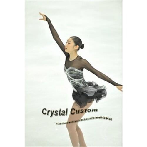 2016 Girls Figure Skating Dresses Fashion New Brand Vogue Figure Skating Competition Dress Customized DR3128