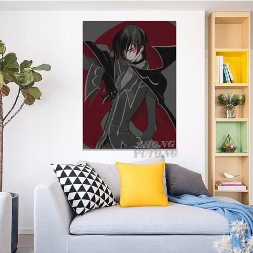 Home Decor Poster Code Geass Wall Art Canvas Prints Painting Classical Animation Pictures For Living Room Modular No Framework
