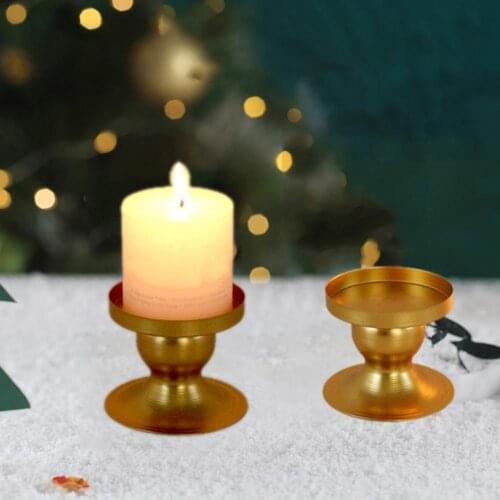 Practical Candlestick Romantic Metal Elegant Candle Holder for Home Decoration Ornaments Table Living Room Home Decor gifts