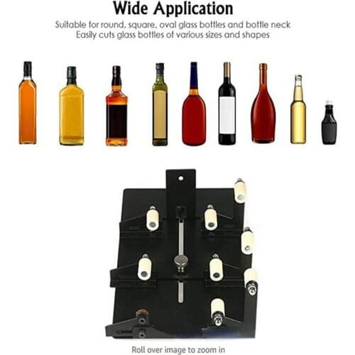 Stainless Steel Glass Bottle Cutter Cutting Tools Can Cut Square Bottles Multi-directional Adjustment DIY Hand Tools