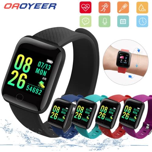 116 Plus Smart Watch Health Wristband Sports watch Blood Pressure Heart Rate Pedometer Fitness Tracker Smart Bracelet Waterproof