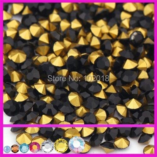 Ss0 ss1 ss2 - ss20 ss28 ss29 round shape cristal stones point back rhinestones chatons jet color for jewelry making suppliers