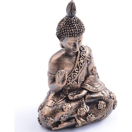 Handcarved Buddha Statue Meditation Deity Figure Ornament Collection Gift
