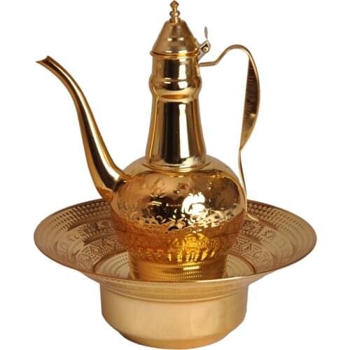 TT Xinjiang Ethnic Style Hand Washing Pot Theme Restaurant Interior Decoration Uyghur Folk Gift Supplies Kettle